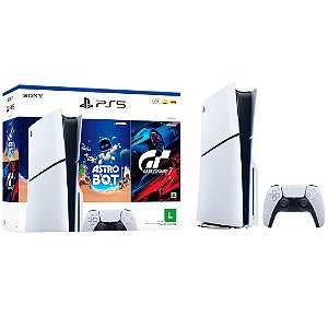 CONSOLE PLAYSTATION 5 SLIM DISC + 2 JOGOS 1 CONTRO