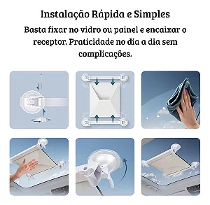 Suporte Antena Starlink Mini Ventosa Veicular