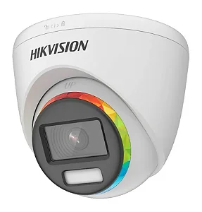 CAMERA AN 2MP TURRET DOME FLEX 2.8MM METALICA COLORVU LIGHT 40M IP68 WDR 130 DB DS-2CE72DF0T-LFS(2.8MM) HIKVISION