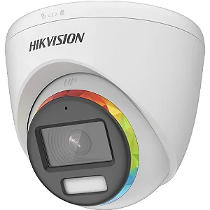 CAMERA AN 2MP TURRET DOME FLEX 2.8MM METALICA COLORVU LIGHT 40M IP68 WDR 130 DB DS-2CE72DF8T-F(2.8MM) HIKVISION
