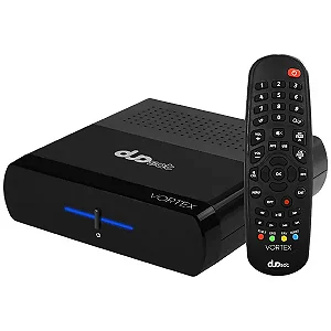 Receptor FTA Duosat Vortex Full HD com Wi-Fi - Cinza Preto