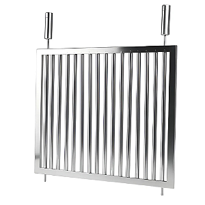 Grelha Parrilla Uruguaia Inox para Churrasqueira