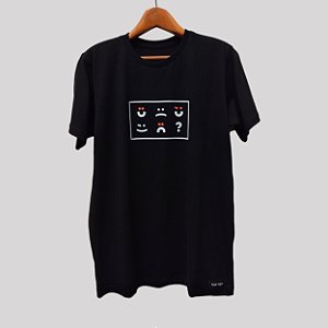 Camiseta e Baby Look Emoticon - Algodão Eco3 Premium Curinga