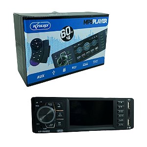 SOM AUTOMOTIVO MP5 PLAYER 2DIN TELA DE 7 BLUETOOTH KNUP - KP-RA902