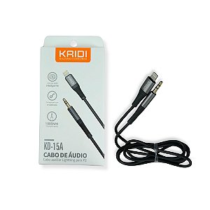 CABO DE AUDIO LIGHTNING PARA P2 1 METRO KAIDI KD-15A