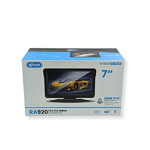 TELA AUTOMOTIVA 7 POL. ESPELHAMENTO COM CELULAR VIA CABO ANDROID KNUP KP-RA920