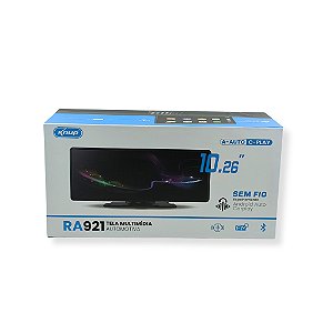 TELA AUTOMOTIVA 10 POL. ESPELHAMENTO COM CELULAR VIA CABO ANDROID KNUP KP-RA921