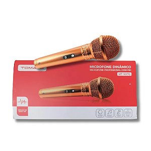 MICROFONE DINAMICO COM FIO CABO 4M 70HZ-14KHZ -55DB+3DB MT-1017G
