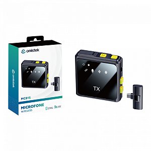 MICROFONE DE LAPELA SEM FIO TYPE-C BLUETOOTH 5.2 ON-MC815 TTD