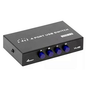 HUB SWITCH USB COMPORTAS USB TIPO B E UMA PORTA USB TIPO A - MARCA: KNUP - KP-SW102
