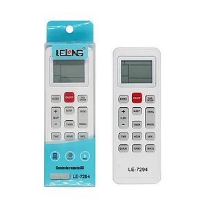 CONTROLE REMOTO PARA AR CONDICIONADO LE-7294