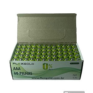 PILHA AAA ZINCO CAIXA FLEX MOD. FX-AAAZ60