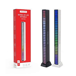 LUMINARIA DE MESA COM SUPORTE PARA HEADFONE FORMATO DE TORRE RGB MSY-9990