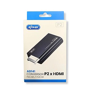 ADAPTADOR DE SINAL DE VIDEO PARA CONSOLE PS2 PS2 X SAIDA HDMI KNUP KP-AD141