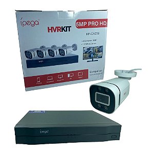 KIT NVR GRAVADOR SEM FIO COM 4 CAMERAS DE SEGURANCA KP-CA238