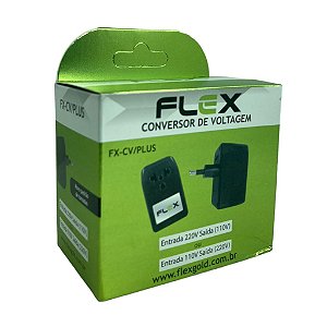 CONVERSOR DE VOLTAGEM AC/DC -MARCA: FLEX - MOD: FX-CV/PLUS