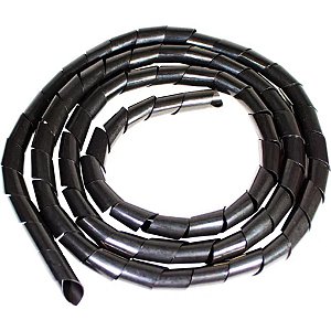 ORGANIZADOR PARA CABOS E FIOS NA COR PRETA 19mm x 1m ORCB0006