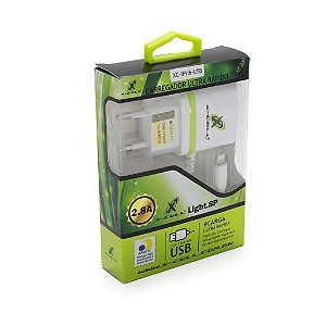 CARREGADOR DE BATERIA P/ TEL.CELULAR MARCA: X-CELL.MOD.XC-IPH-6-USB