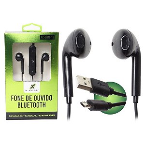 FONE DE OUVIDO C/BLUETOOTH, P/TEL.CEL.MARCA:X-CELL-MOD:XC-BTH-16