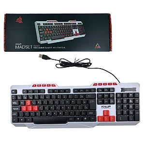 TECLADO PARA COMPUTADOR GAMER ILUMINACAO LED KP-TE120