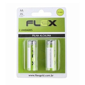 PILHA AA ALCALINA C/2 UNIDADES FLEX FX-AAK2