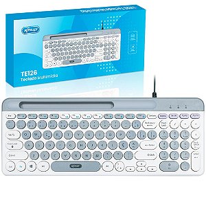 MINI TECLADO USB TECLAS RETRO KP-TE126