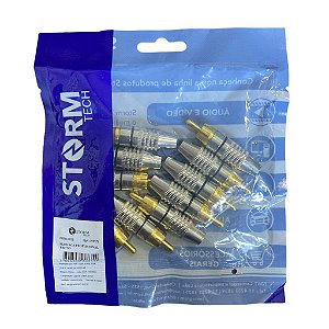 PLUG RCA PROFISSIONAL PRETO PGRC0012