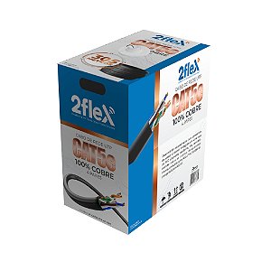 CABO DE REDE UTP CAT5-4P-100% COBRE 2FLEX