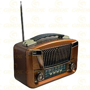 RADIO VINTAGE RETRO BLUETOOTH/USB/SD/AM/FM BYZ-1048
