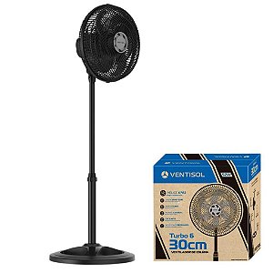 VENTILADOR OSC COLUNA TURBO 6P 30CM PR 220V PREMIUM
