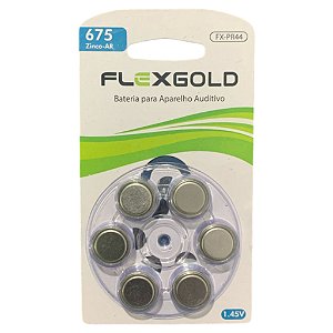BATERIA PARA USO EM APARELHO AUDITIVO MARCA:FLEX MOD. FX-PR44