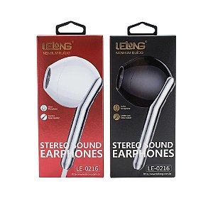FONE DE OUVIDO INTRA-AURICULAR COM MICROFONE LE-0216