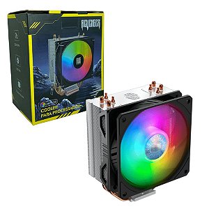 COOLER PARA PROCESSASDOR ILUMINACAO LED 2100 RPM SILENCIOSO 90MM REVENGER KP-VR303