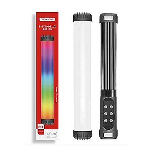 LUMINARIA DE LED EM FORMATO DE BASTAO (RGB) 10W COR: 2.700-7.500K MLG-118RGB
