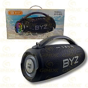REF.:BYZ-669 - CAIXA DE SOM PORTATIL 150W, SEM FIO, ESPECIFICACOES TECNICAS: SAIDA: 150W DISTANCIA: 10M BATERIA: 12000MA