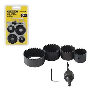 CJ DE SERRAS COPO DE ACO CARBONO C 6 PCS BOM-5201