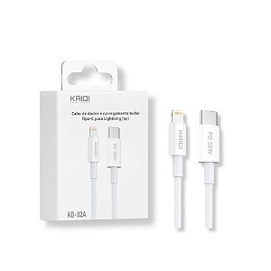 CABO C PARA LIGTHNING KAIDI CARREGAMENTO TURBO 1M KD-02A