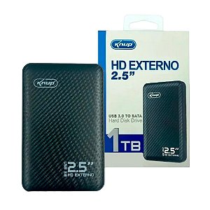 HD EXTERNO SLIM USB 3.0 ARMAZENAMENTO 1TB KNUP - KP-HD807