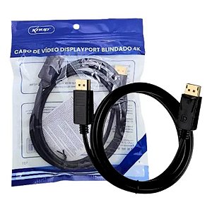 CABO DE VIDEO DISPLAYPORT BLINDADO 4K 1.5M KNUP - KP-YP5006 1.5M