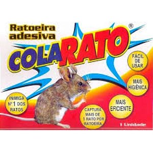 ADESIVO COM COLA MOSCA  E RATO CAIXA COM 20 PEÇAS