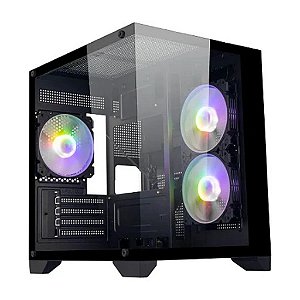 GABINETE PARA COMPUTADOR COM 3 COOLERS PRETO- AGP-M33160P