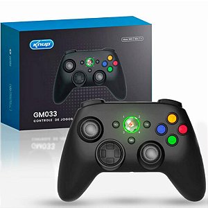 CONTROLE DE MAO PARA VIDEO GAME DO TIPO JOYPAD COMPATIVEL COM XBOX 360 KP-GM033