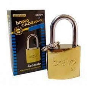 CADEADO BRAVO EMB/CX  25MM