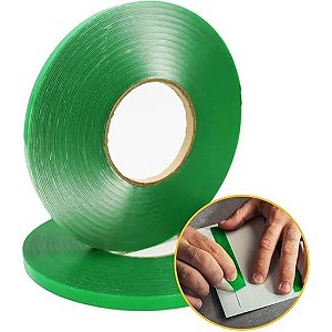 FITA ADESIVA ACRILICA DUPLA FACE 20MT 9MM BOM-1353