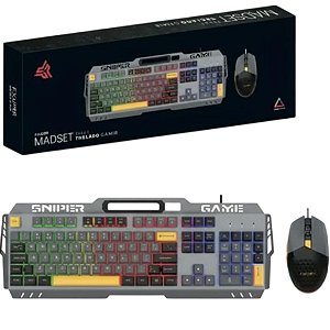 KIT MOUSE E TECLADO GAMER PADRAO ABNT KP-TE147