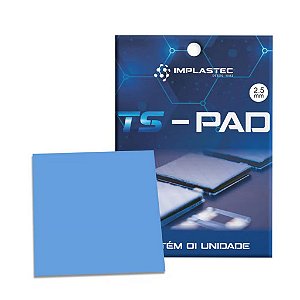 THERMAL PAD ALTO DESEMPENHO TS PAD 2,5MM 100X100 - IMPLASTEC