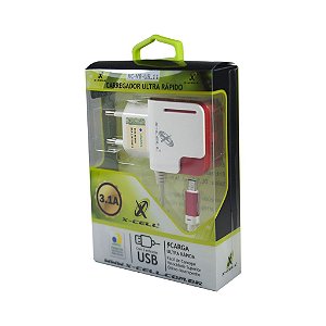 CARREGADOR DE BATERIA P/ TELEFONE CELULAR - MARCA X-CELL. MOD. XC-V.8-UR11