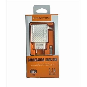 CARREGADOR CELULAR LIGTH IOS 3.1A HMASTON Y15-2