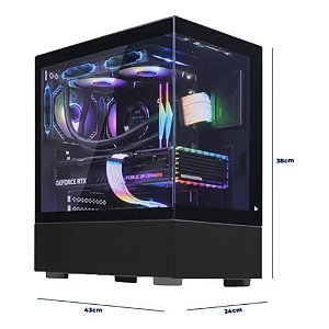 GABINETE GAMER RGB ATX/M-ATX/ITX D-ATX18