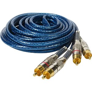 CABO COM CONECTOR DE AUDIO 2RCA PARA 2RCA - 5M  MCB-047